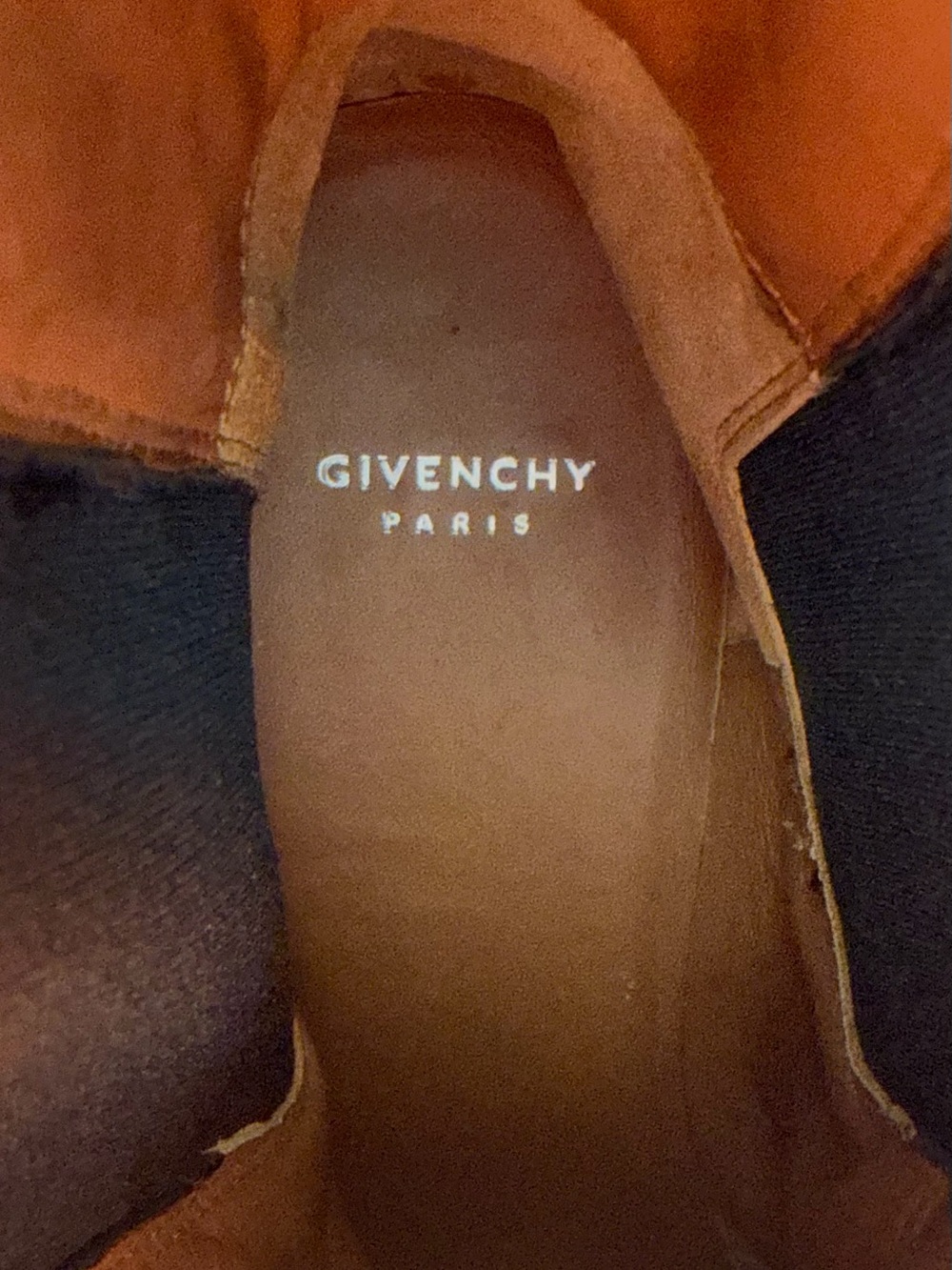 Givenchy Black Chain-Link Trim Chelsea Boots Size 38 (US Women’s 7.5-8) - Picture 5 of 16